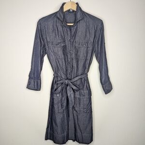 J Crew denim dress chambray dress size small women's